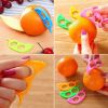 5pcs; Random Color Food Grade Steel Rocker; Orange Opener; Orange Peel Essential Tools