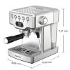 Geek Chef Espresso Machine,20 bar espresso machine with milk frother for latte,cappuccino,Machiato,for home espresso maker,1.8L Water Tank,Stainless S