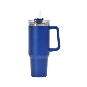 1200ml Stainless Steel Mug Coffee Cup Thermal Travel Car Auto Mugs Thermos 40 Oz Tumbler with Handle Straw Cup Drinkware New In (capacity: 1200ml, Color: Z)