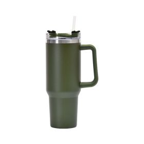 1200ml Stainless Steel Mug Coffee Cup Thermal Travel Car Auto Mugs Thermos 40 Oz Tumbler with Handle Straw Cup Drinkware New In (capacity: 1200ml, Color: Y)