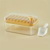 1pc Large Size 32/64 Slots Ice Mold Ice Tray Tray With Lid Ice Delivery Shovel; Creative 2-in-1 Ice Tray Mold And Storage Box One-click For Ice Extrac