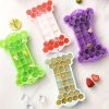 1pc Silicone Ice Tray With Lid; Large Capacity Ice Box; Bone Shaped Silicone Ice Tray; Homemade Ice Cube Mold; Kitchen Tools