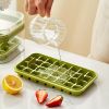 1pc Large Size 32/64 Slots Ice Mold Ice Tray Tray With Lid Ice Delivery Shovel; Creative 2-in-1 Ice Tray Mold And Storage Box One-click For Ice Extrac